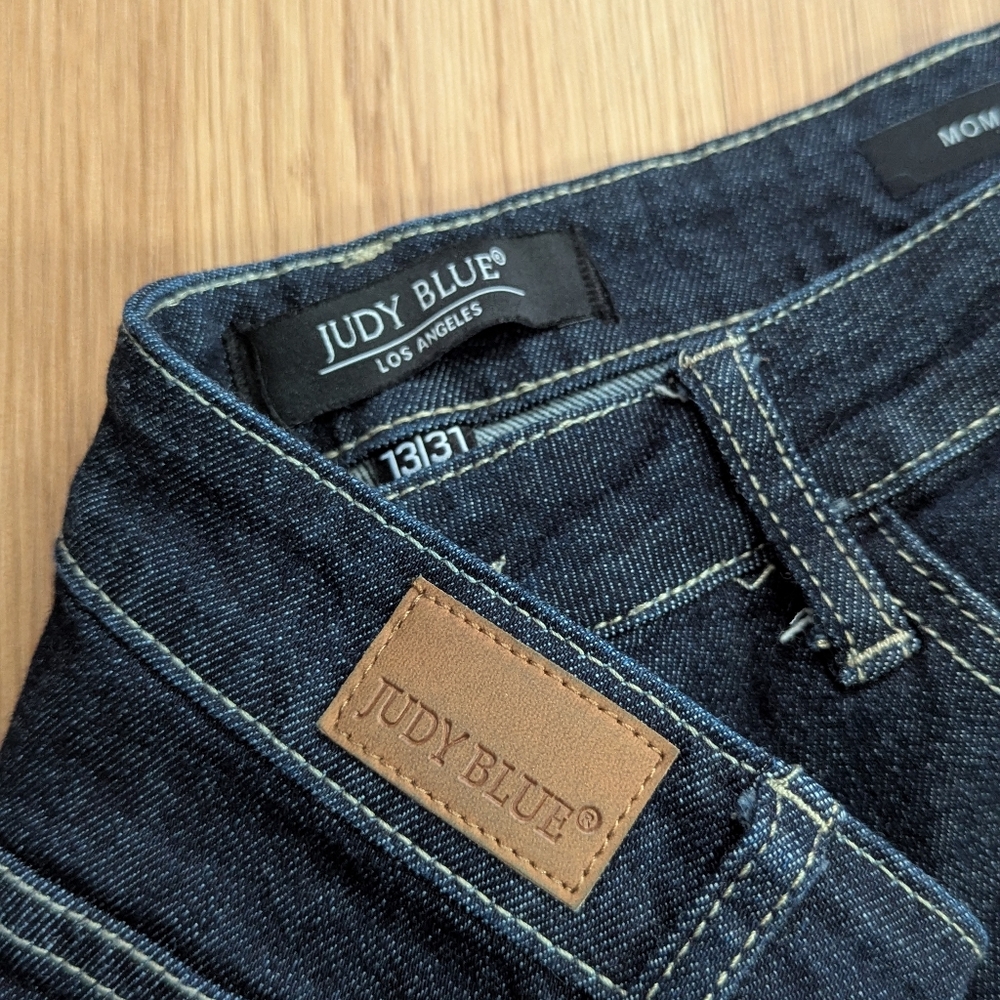 Judy Blue Dark Wash Mom Jeans, Sz 13/31